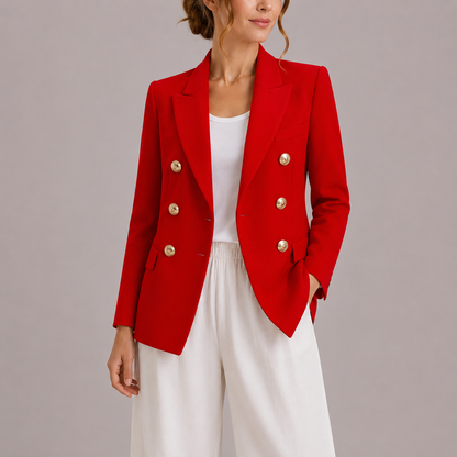 Women's Double-Breasted Tailored Blazer