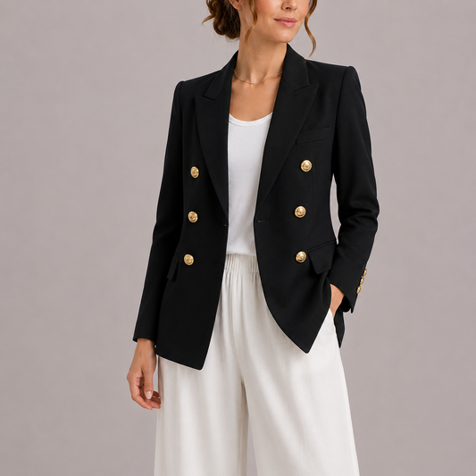 Women's Double-Breasted Tailored Blazer