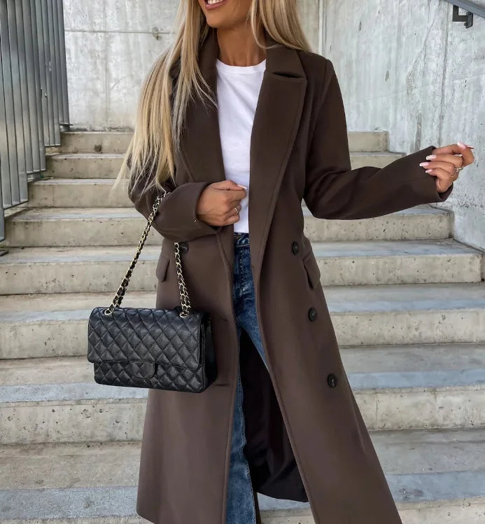 Women's Double-Breasted Winter Coat