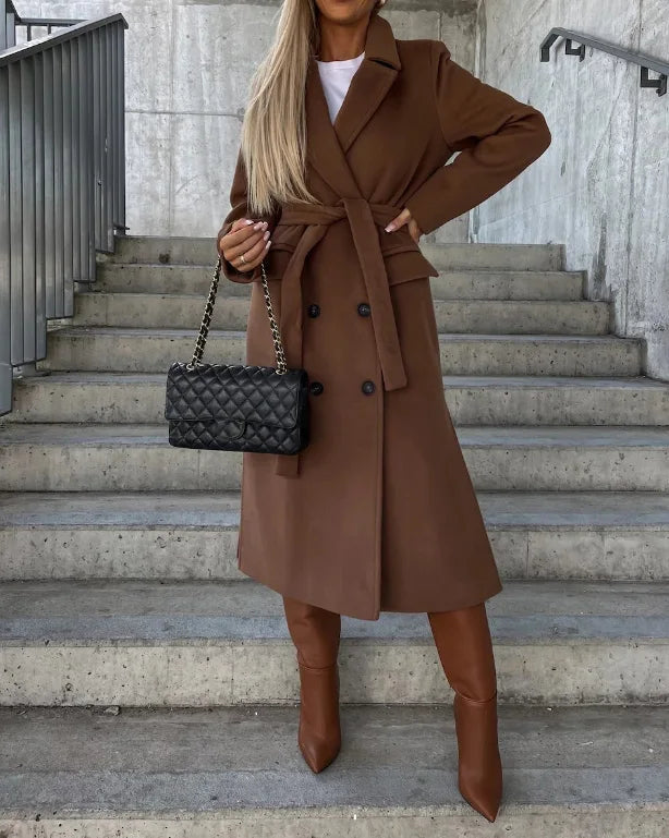 Women's Double-Breasted Winter Coat