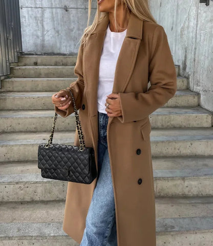 Women's Double-Breasted Winter Coat