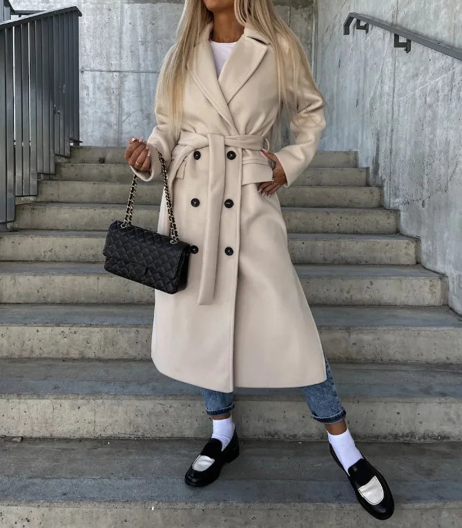 Women's Double-Breasted Winter Coat