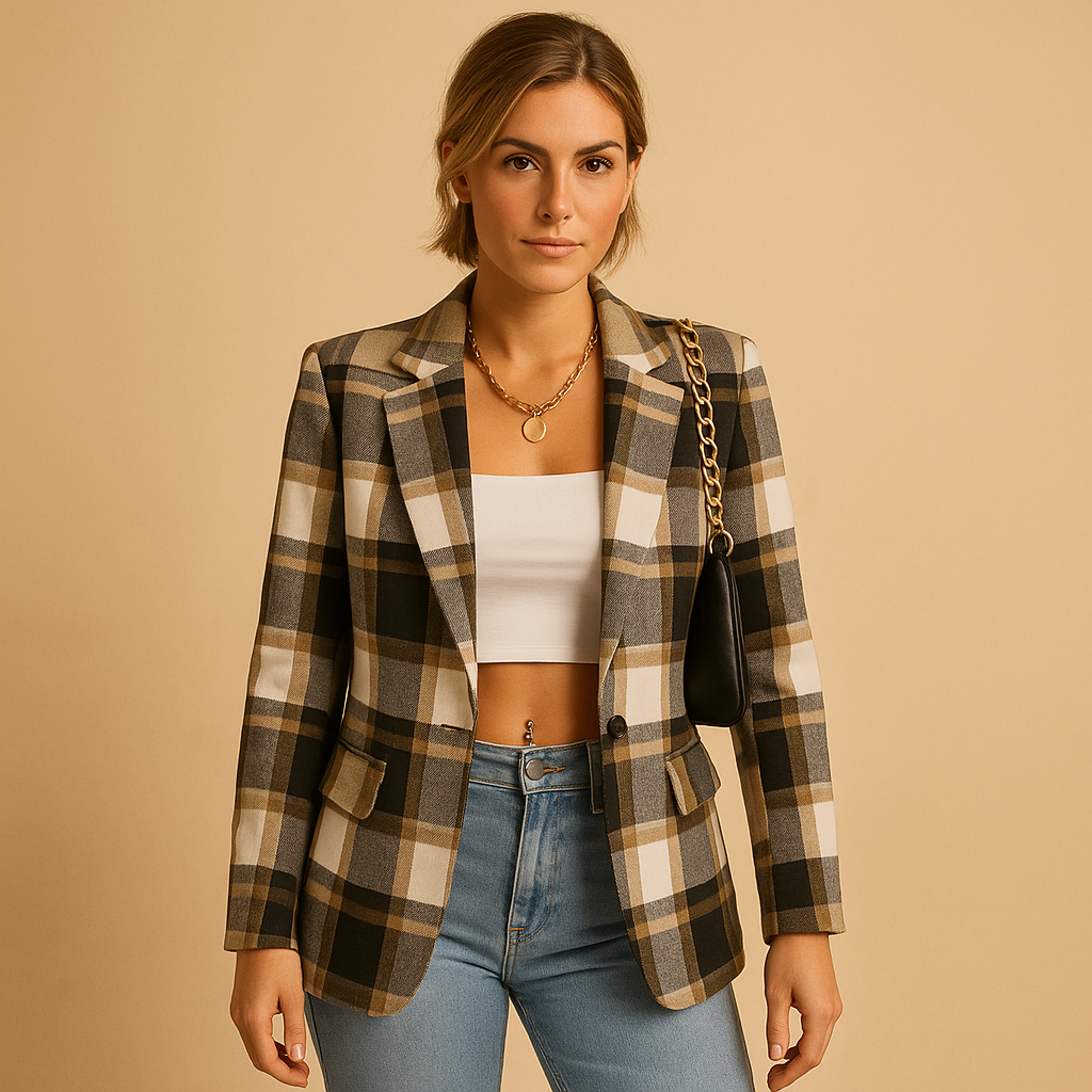 Women's Elegant Open Front Blazer