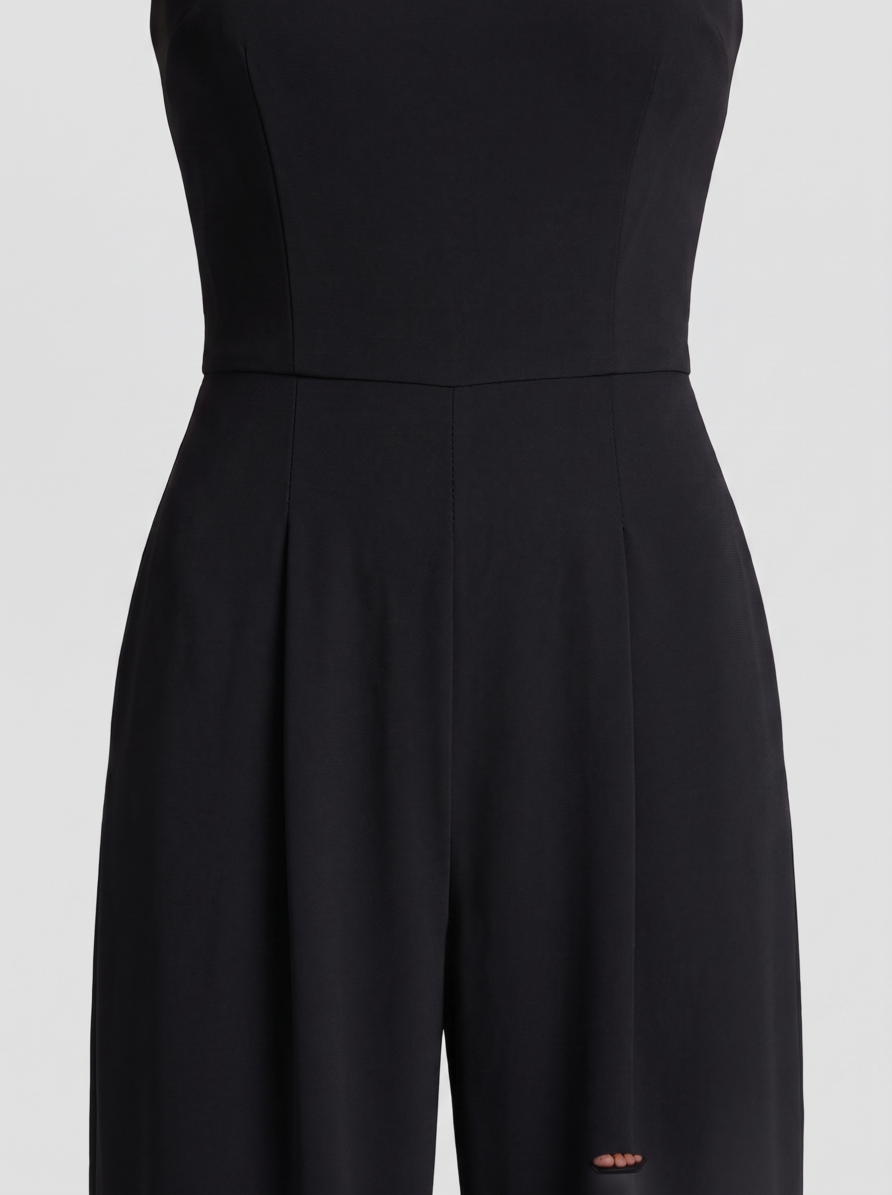 Women's Elegant Strapless Jumpsuit with Pockets