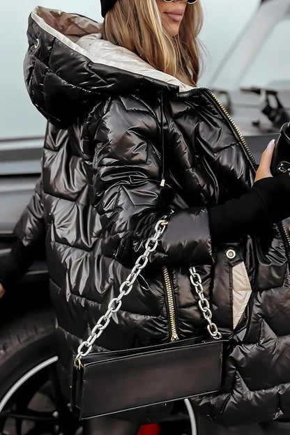 Women's Elegant Winter Coat with Hood