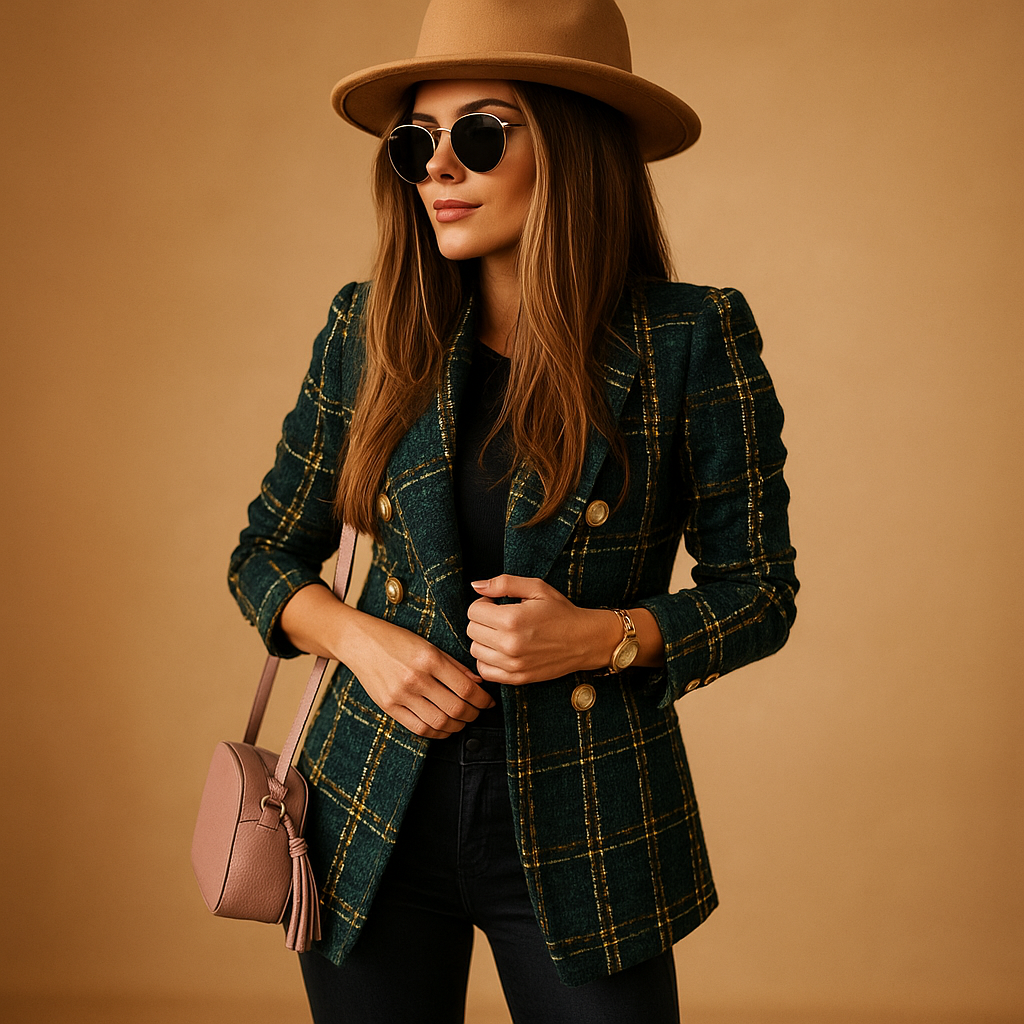 Women's Fitted Blazer with Elegant Cut