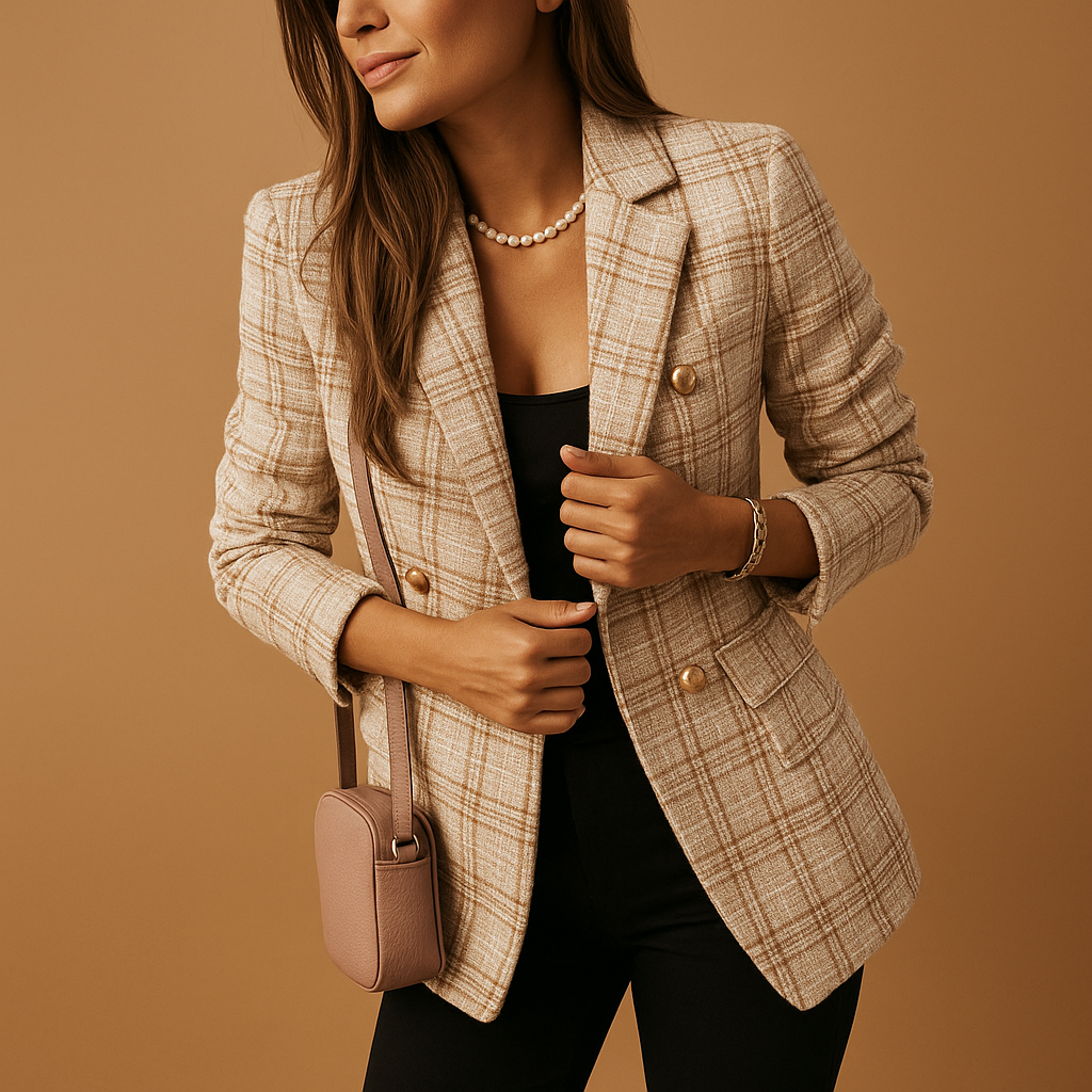 Women's Fitted Blazer with Elegant Cut