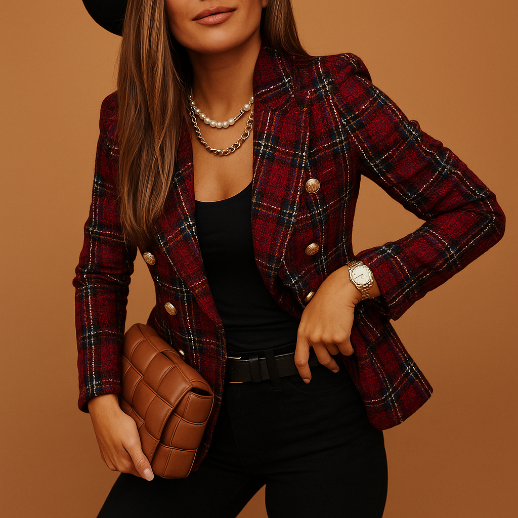 Women's Fitted Blazer with Elegant Cut