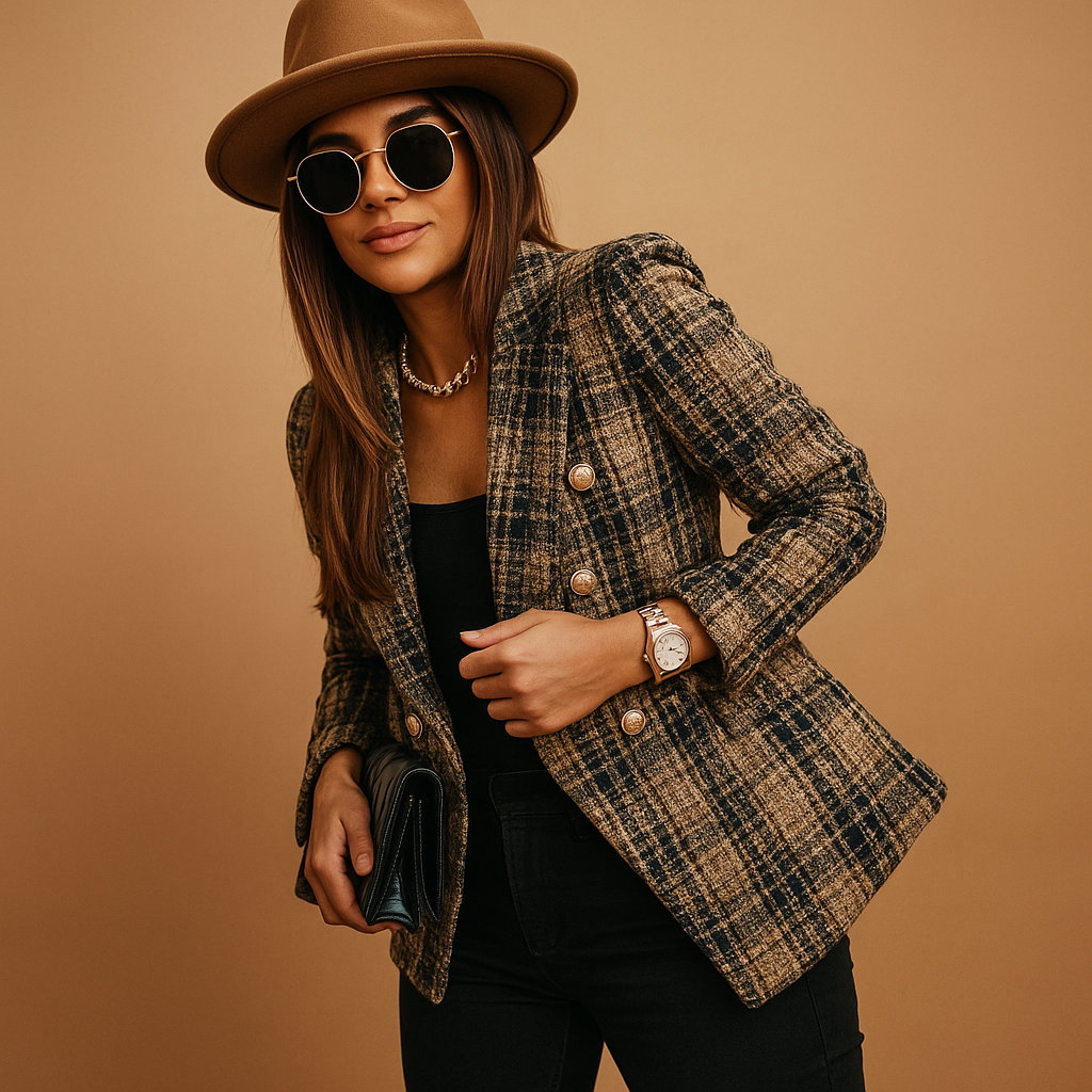 Women's Fitted Blazer with Elegant Cut
