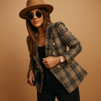Women's Fitted Blazer with Elegant Cut