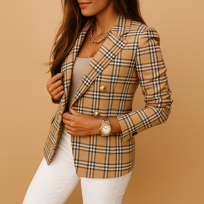 Women's Fitted Blazer with Elegant Details