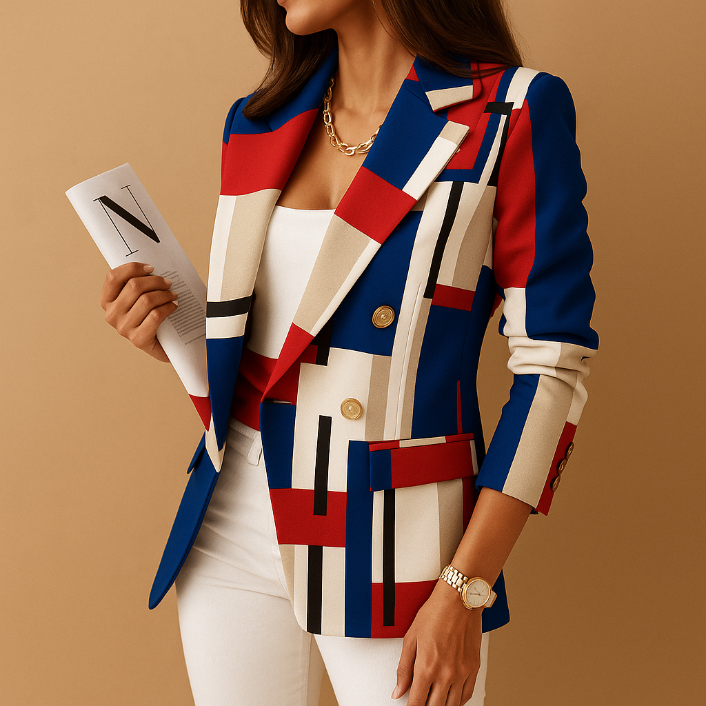 Women's Fitted Blazer with Elegant Details