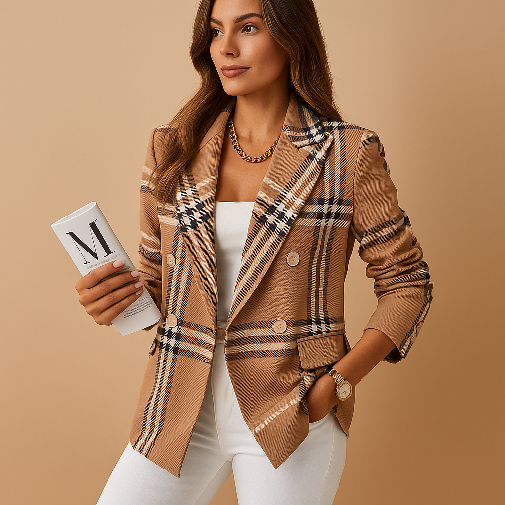 Women's Fitted Blazer with Elegant Details