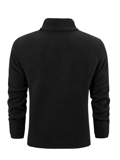 Women's Fleece Cardigan with Stand-Up Collar