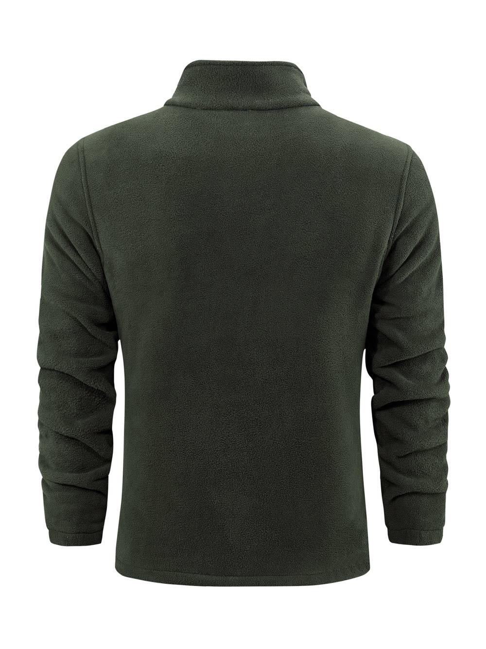 Women's Fleece Cardigan with Stand-Up Collar
