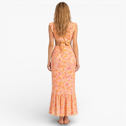Women's Floral Sleeveless Maxi Dress