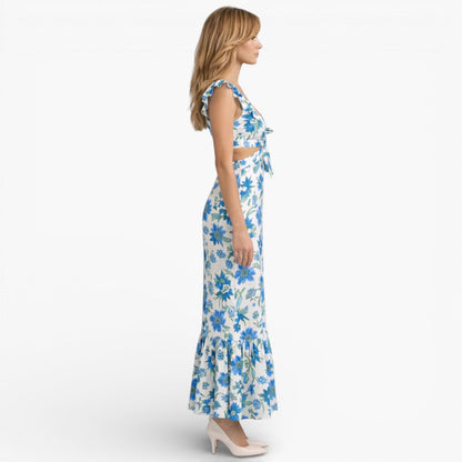 Women's Floral Sleeveless Maxi Dress