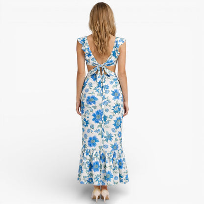 Women's Floral Sleeveless Maxi Dress