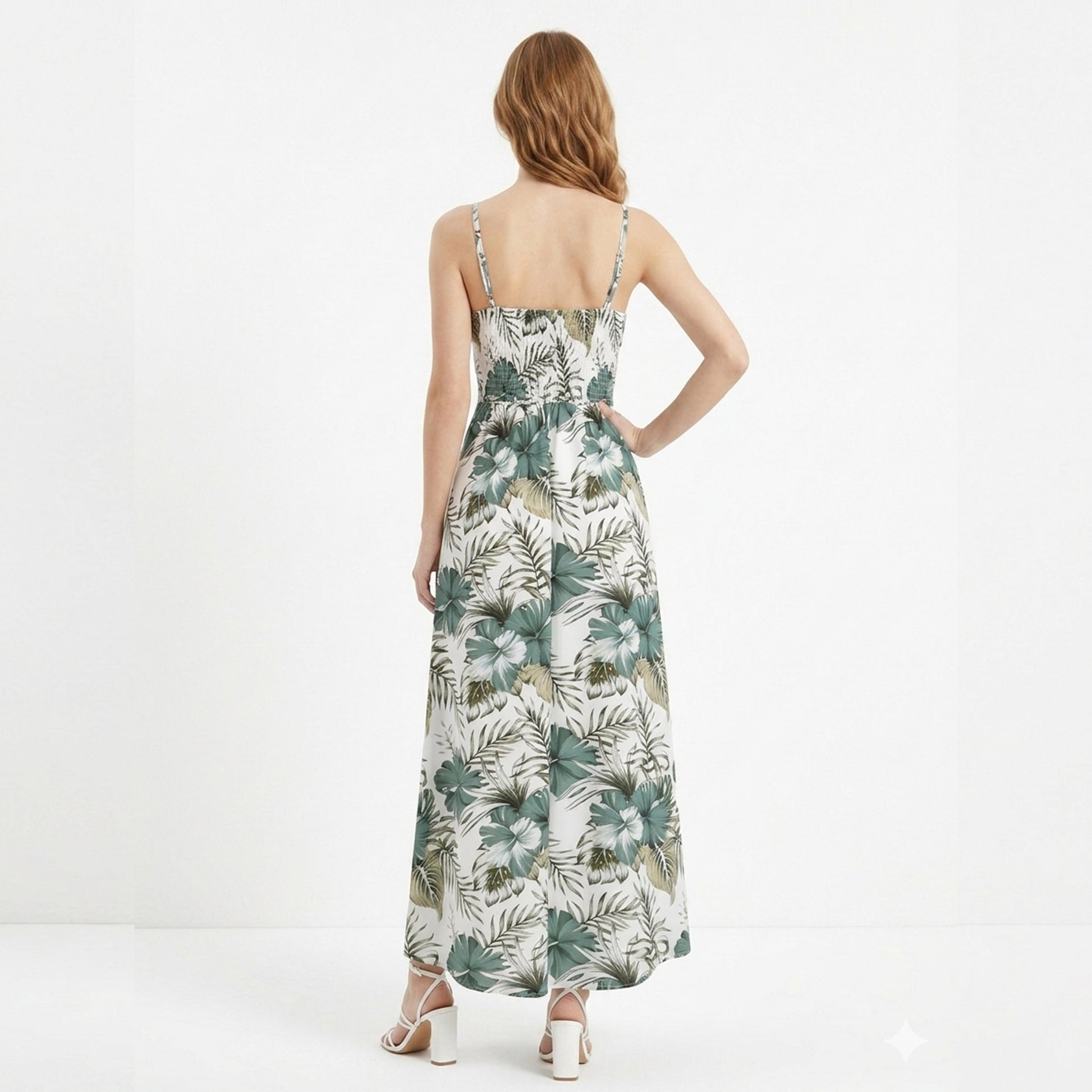 Women’s Floral Summer Maxi Dress with Split