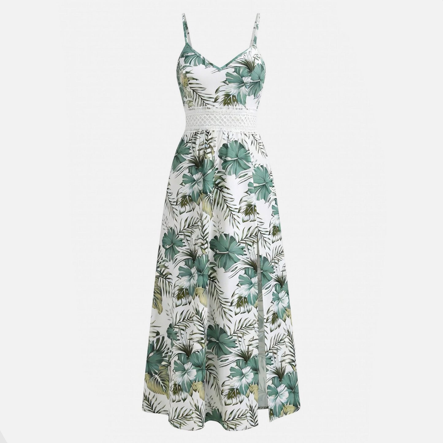 Women’s Floral Summer Maxi Dress with Split