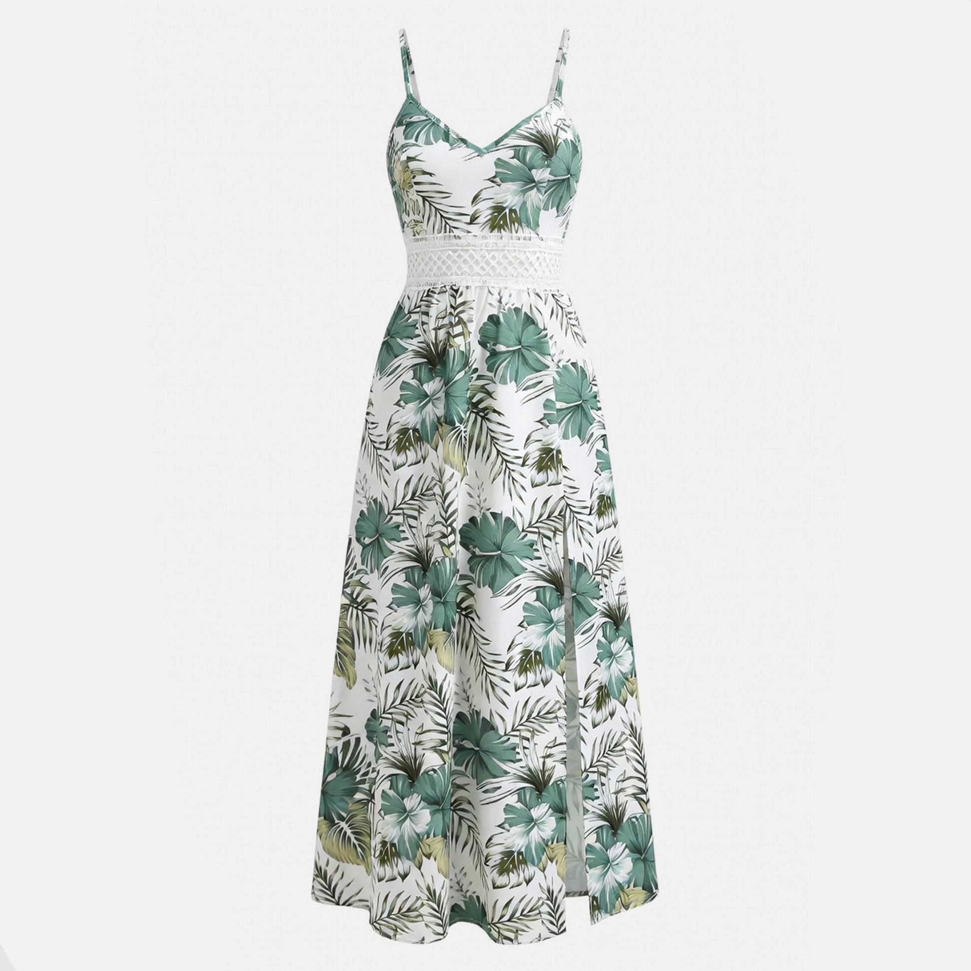 Women’s Floral Summer Maxi Dress with Split