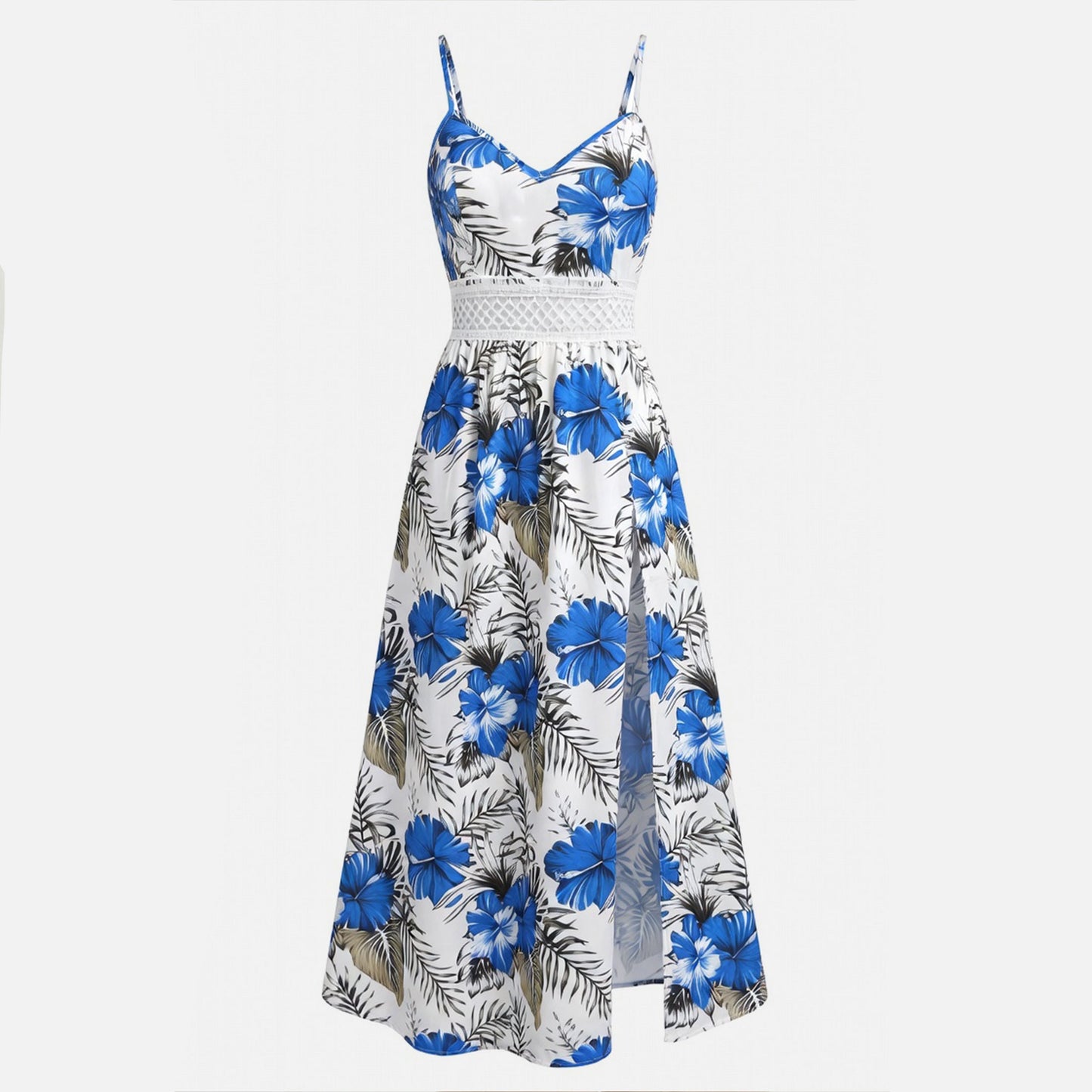 Women’s Floral Summer Maxi Dress with Split