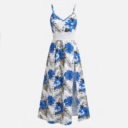 Women’s Floral Summer Maxi Dress with Split