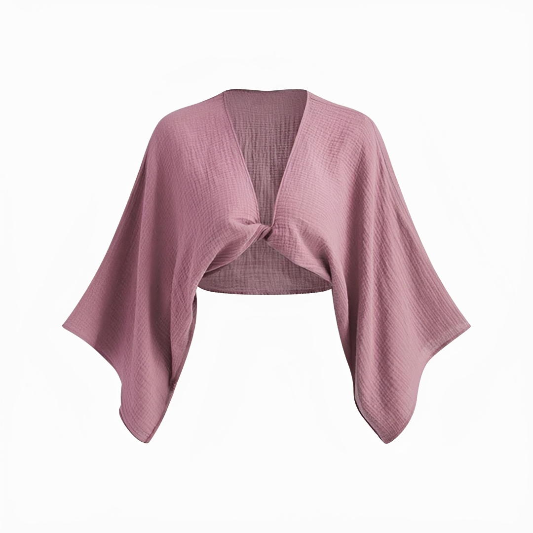 Women's Front Knot Blouse - Stylish Casual Top for Everyday Wear