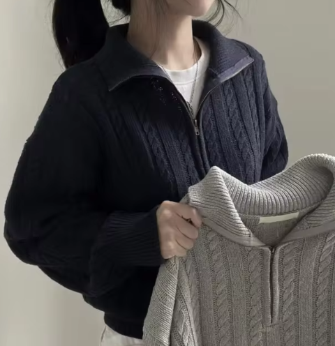 Women's Half Zip Pullover Sweater