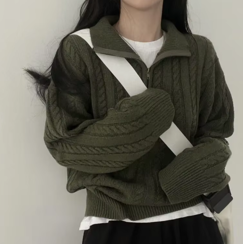 Women's Half Zip Pullover Sweater