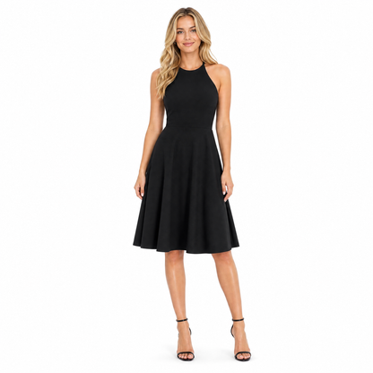 Women's Halter A-Line Midi Dress