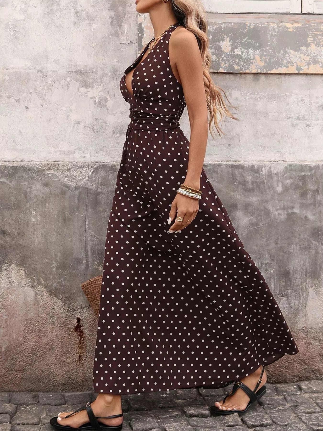 Women's Halter Neck Maxi Dress