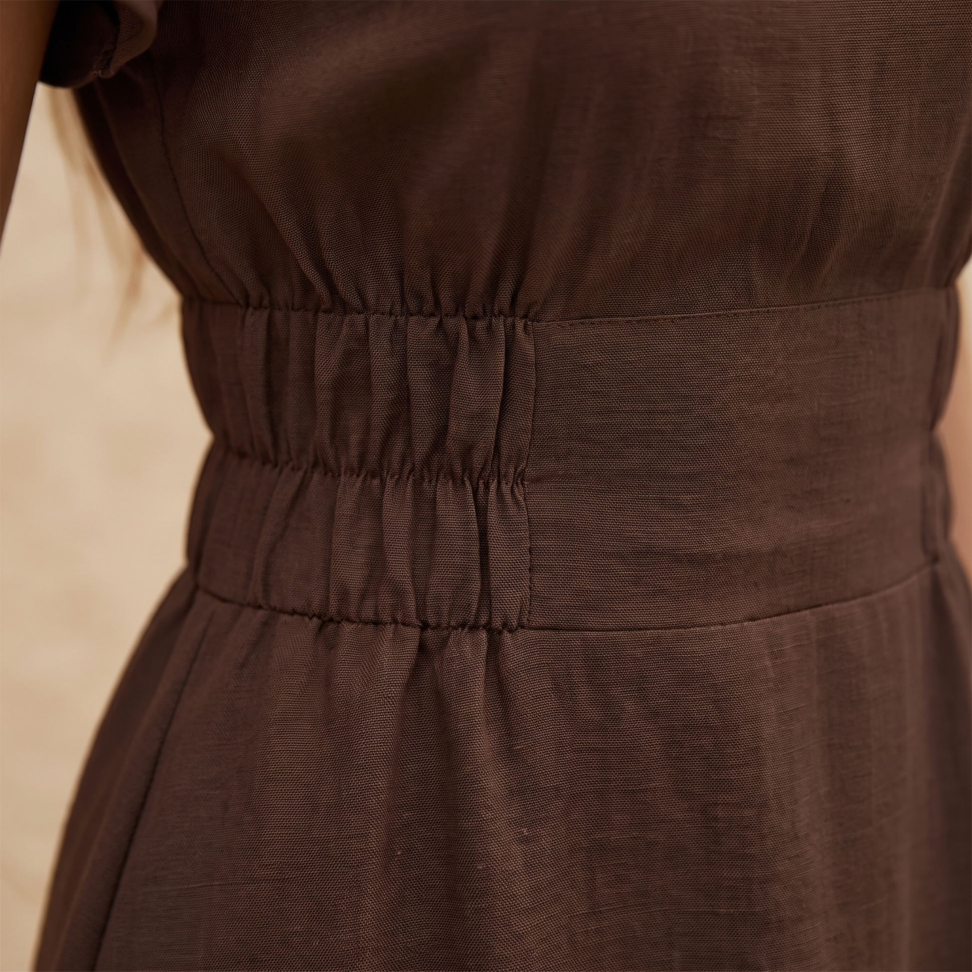 Women's High-Waist Summer Midi Dress