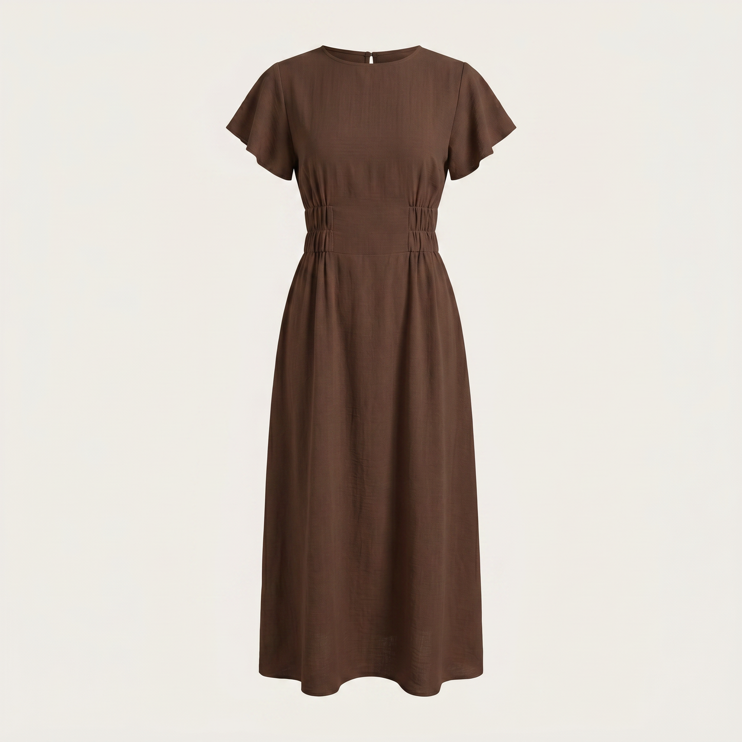 Women's High-Waist Summer Midi Dress