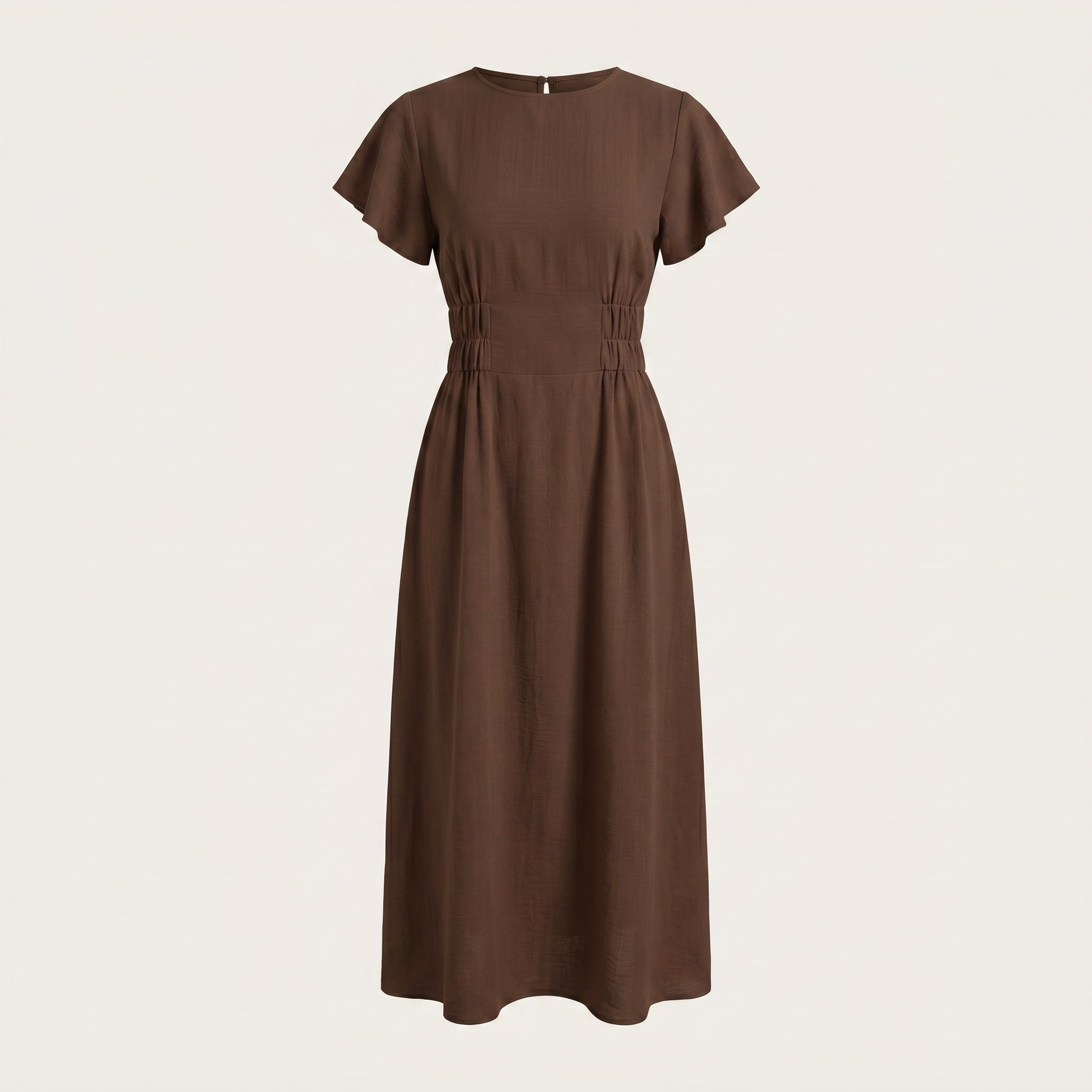 Women's High-Waist Summer Midi Dress