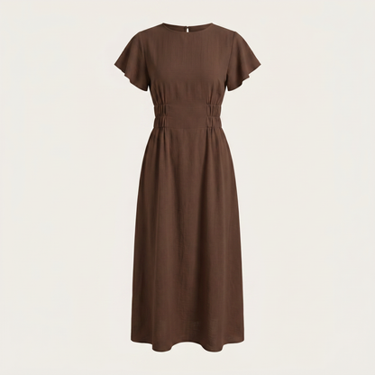 Women's High-Waist Summer Midi Dress
