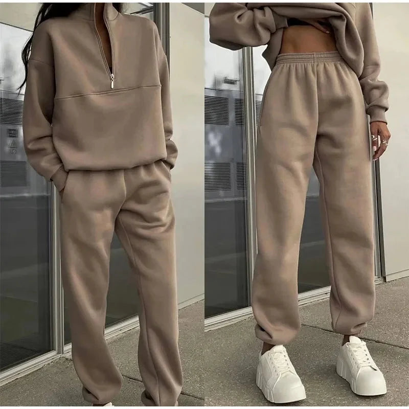 Women's High-Waist Two-Piece Lounge Set