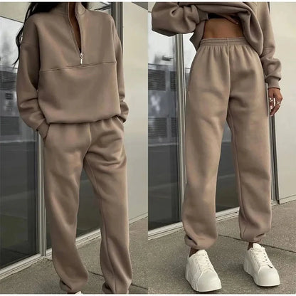 Women's High-Waist Two-Piece Lounge Set