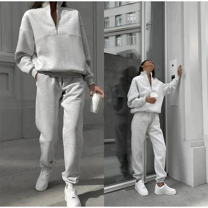 Women's High-Waist Two-Piece Lounge Set
