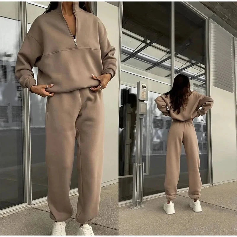 Women's High-Waist Two-Piece Lounge Set