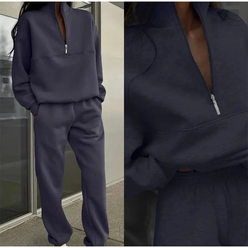 Women's High-Waist Two-Piece Lounge Set