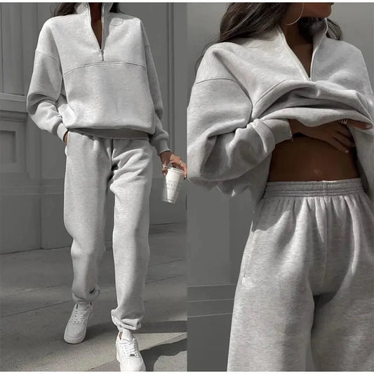 Women's High-Waist Two-Piece Lounge Set