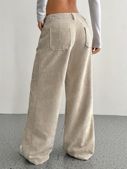 Women's High Waist Wide Leg Trousers