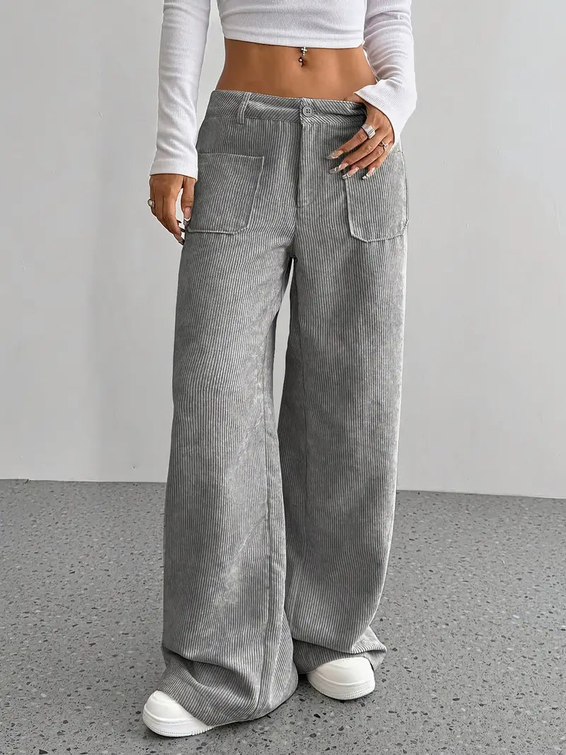 Women's High Waist Wide Leg Trousers