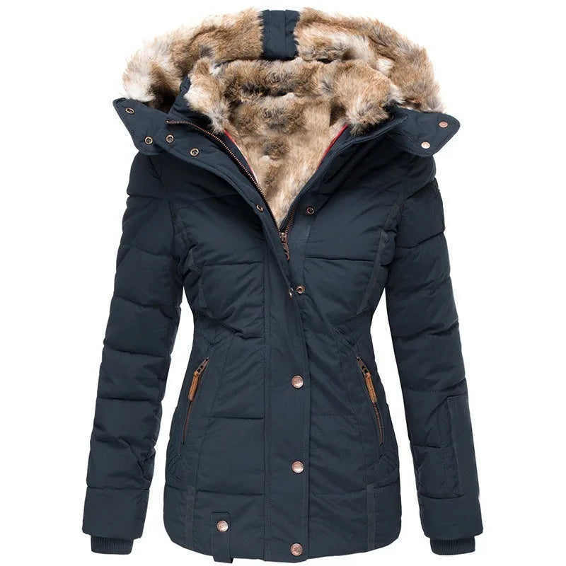 Women’s Hooded Faux Fur Coat