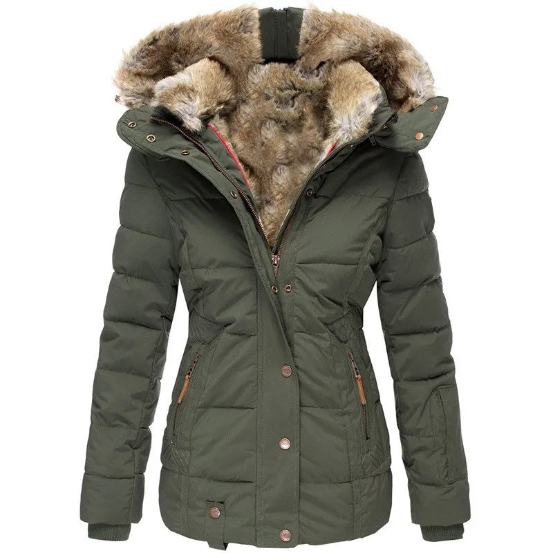 Women’s Hooded Faux Fur Coat