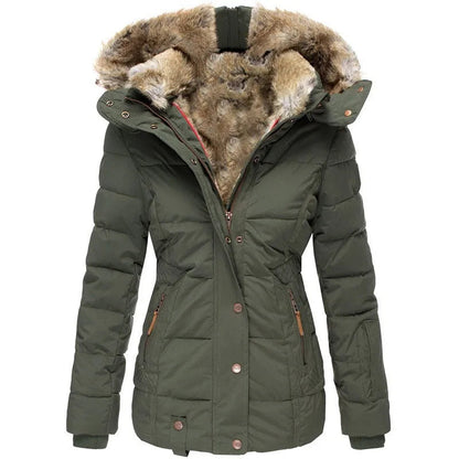 Women’s Hooded Faux Fur Coat