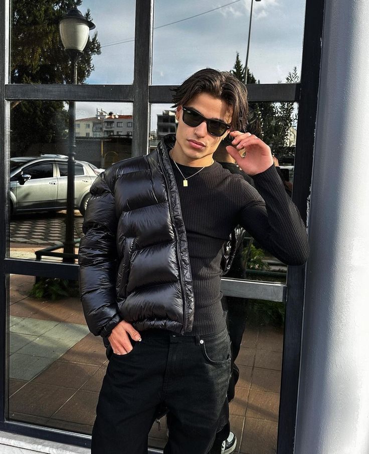 Women's Hooded Puffer Coat with Shiny Finish