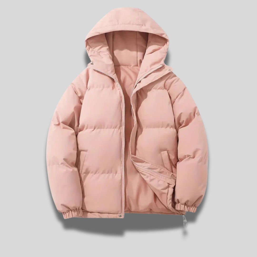 Women's Hooded Winter Coat - Insulated Long Puffer Coat