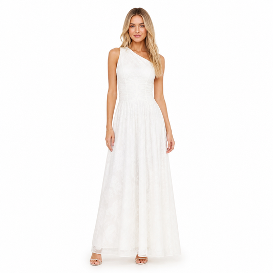Women's Jacquard Chiffon Maxi Dress